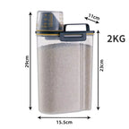 Airtight Plastic Pet Food Container – Moisture-proof Storage for Dog Cat Food
