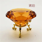 Crystal Diamond Glass Paperweight – Decorative Ornament for Romantic Proposals