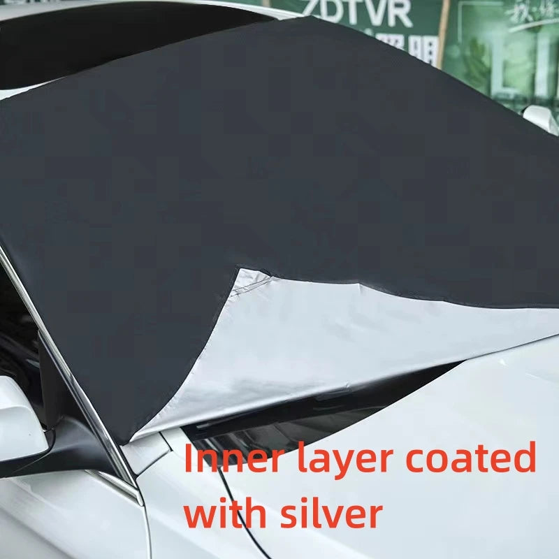 Magnetic Windshield Snow Cover – Waterproof Sun Shade for Winter Car Protection