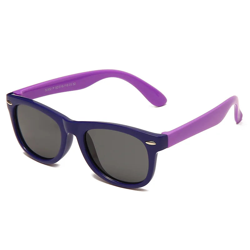 Silicone Kids Sunglasses – UV400 TR90 Goggles for Outdoor UV Protection
