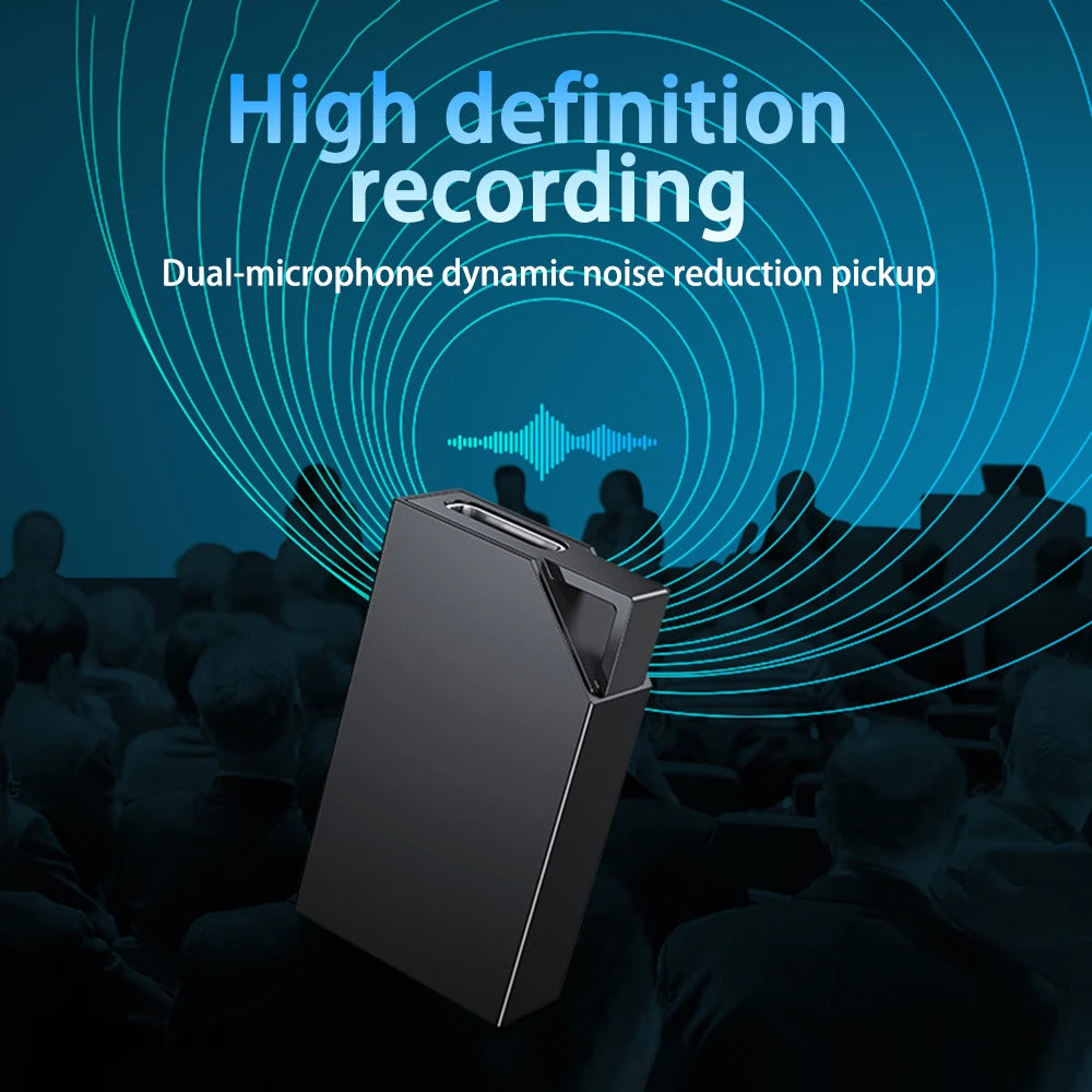Digital Voice Recorder – Ultra-Thin Audio Dictaphone for Professional Meetings