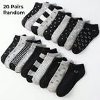 Matching Family Short Socks – Heart and Stripe Patterns for Daily Wear