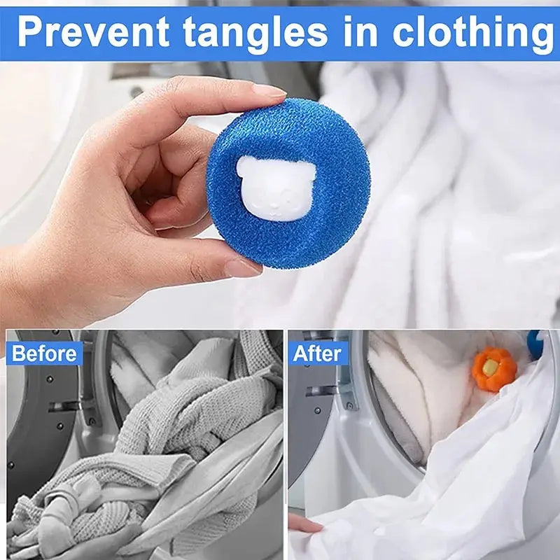 Reusable Pet Hair Remover Ball – Lint Catcher for Laundry Washing Machine