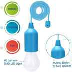 Portable LED Pull Cord Bulb – Battery Operated Lamp for Camping and Emergency