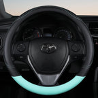 PU Leather Steering Wheel Cover – Non-Slip Grip for Universal Car Interior