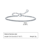 Stainless Steel Link Chain Bracelet – Stackable Silver Jewelry for Women