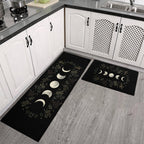 Gothic Moon Kitchen Runner – Anti-slip Printed Floor Mat for Witchy Home Decor