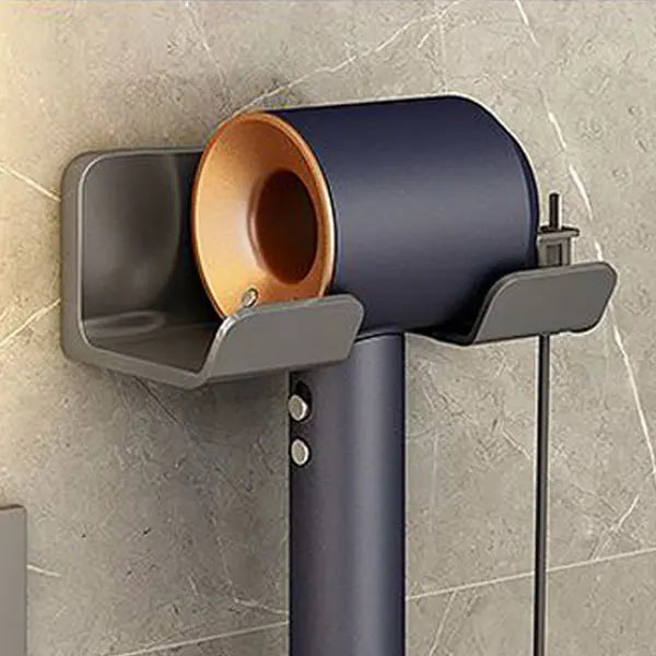 Bathroom Wall Organizer – Hair Dryer Holder with Storage Baskets for Vanity