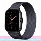 Milanese Stainless Steel Watch Band – 20mm 22mm Strap for Amazfit Smartwatches