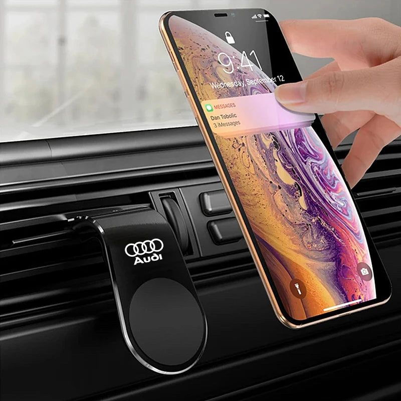 Magnetic Car Phone Mount – Universal Metal Holder for Audi Series Vehicles