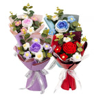 Handmade Crochet Flower Bouquet – Knitted Floral Decor for Gift Giving