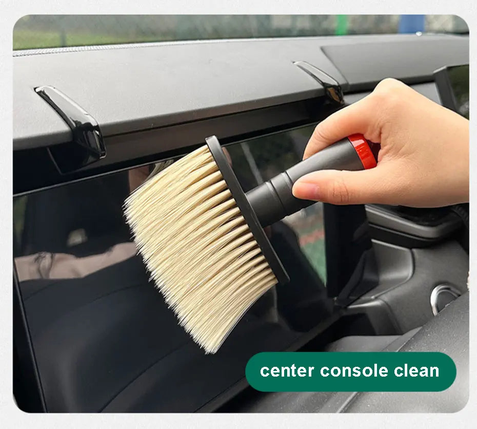 Soft Bristle Cleaning Brush – Dust Removal Tool for Car Interior Detailing