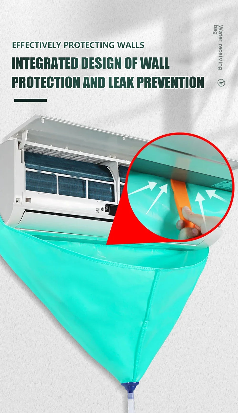 Air Conditioner Cleaning Bag – Leak-proof Cover for Professional Maintenance
