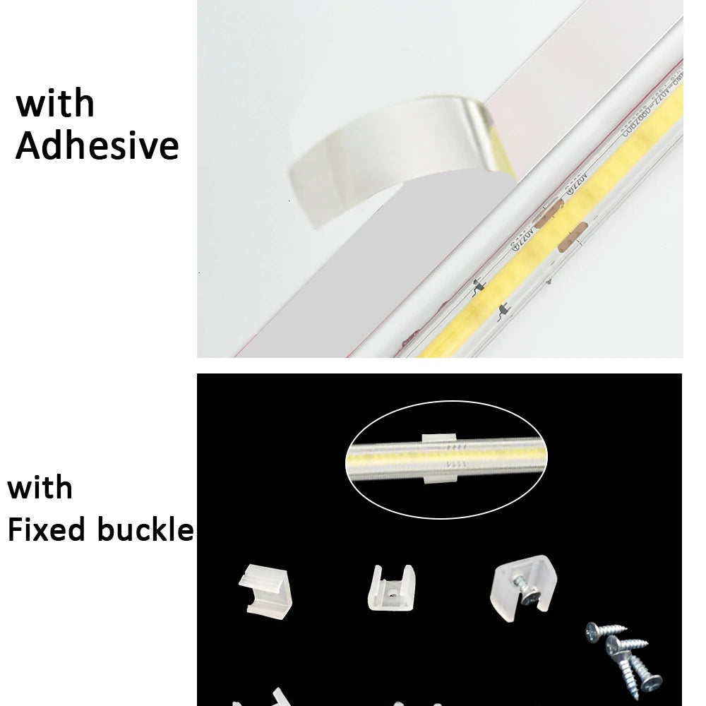 Waterproof COB LED Strip – Flexible High Brightness Ribbon for Home Lighting