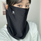 Ice Silk Sun Protection Scarf – Breathable Face Veil for Cycling and Travel