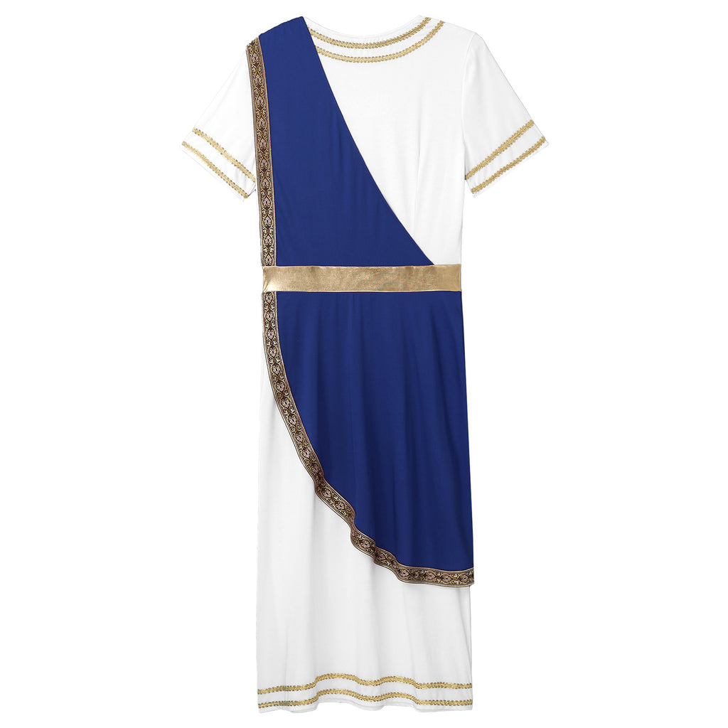 Ancient Greek Toga – Men’s Roman Robe for Halloween Cosplay Costume