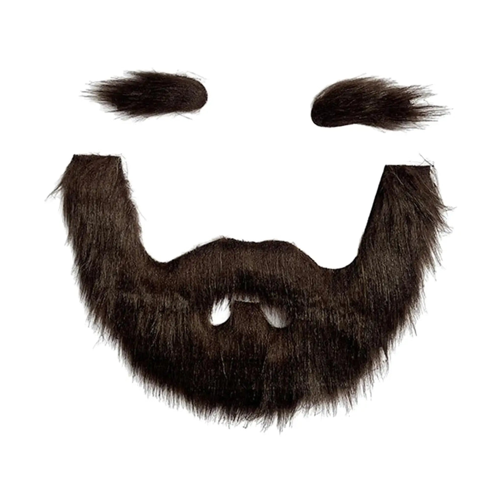Handmade Mustache and Beard Set – Realistic Costume Props for Halloween Cosplay