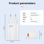 USB-C Fast Charger – 67W High Speed Power Adapter with 6A Cable