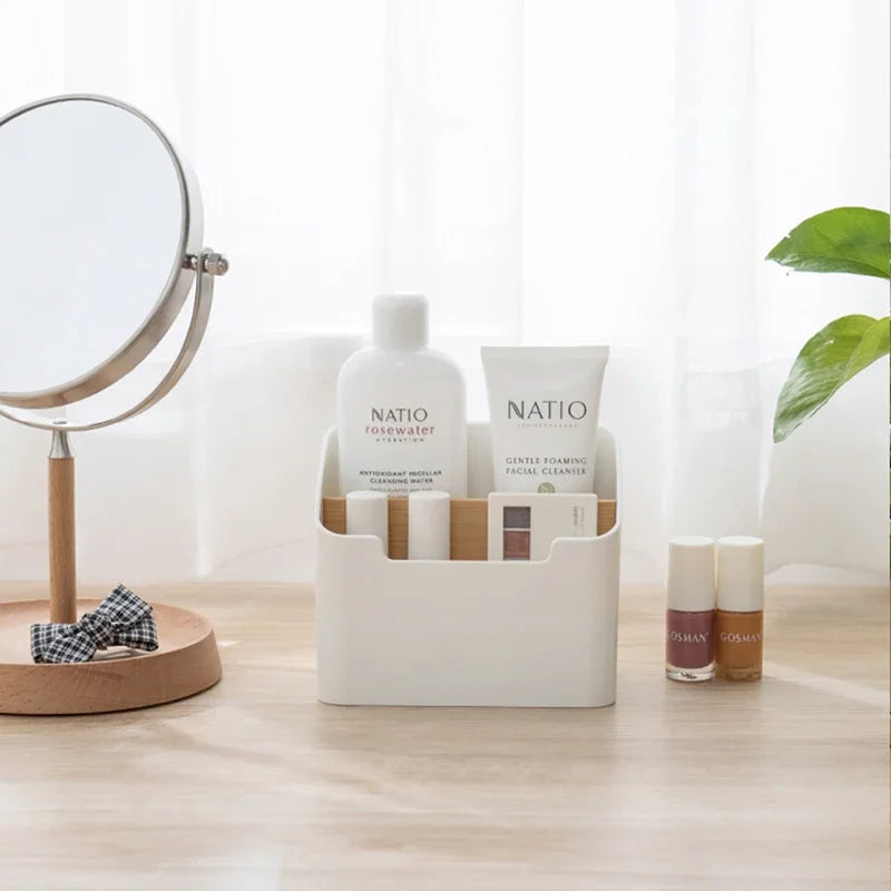 Multi-Function Desk Organizer – Remote and Tissue Storage for Home Office