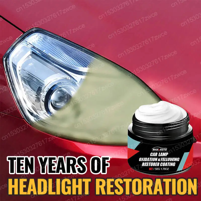 Car Headlight Restoration Kit – Oxidation Remover for Headlamp Repair
