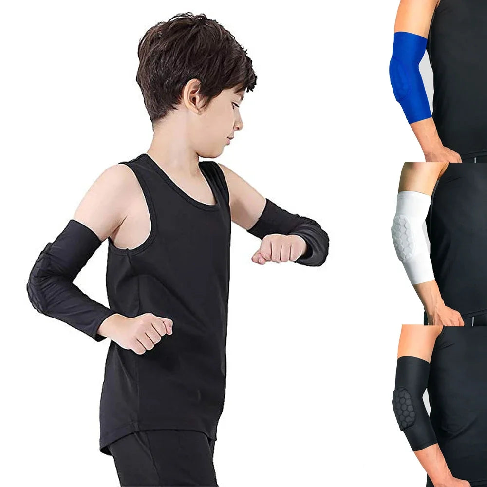 Honeycomb Knee and Elbow Pads – Protective Compression Gear for Youth Sports