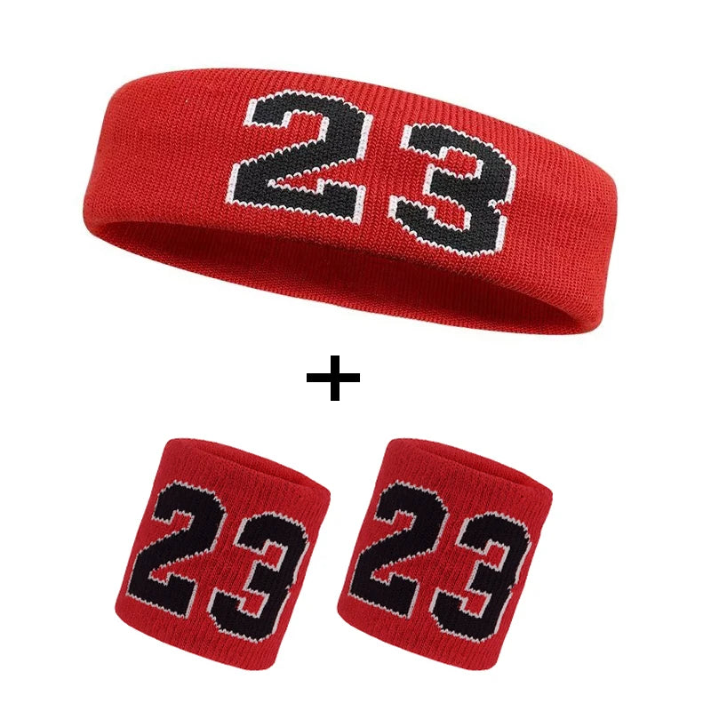 Cotton Athletic Headband – Elastic Sweatband for Gym Sports and Training