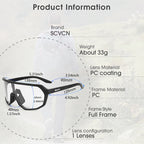 Photochromic Cycling Sunglasses – UV400 Protective Eyewear for MTB Sports