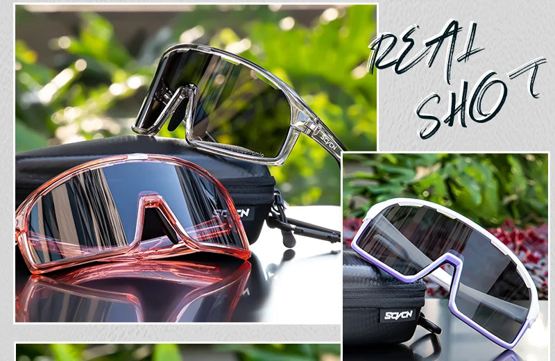 Photochromic Cycling Sunglasses – UV400 Protective Eyewear for MTB Sports