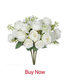 Artificial Silk Magnolia Flower – Realistic Floral Decor for Wedding Garden