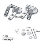 Zinc Alloy Toilet Seat Hinges – Replacement Mounting Hardware for Toilet Lids