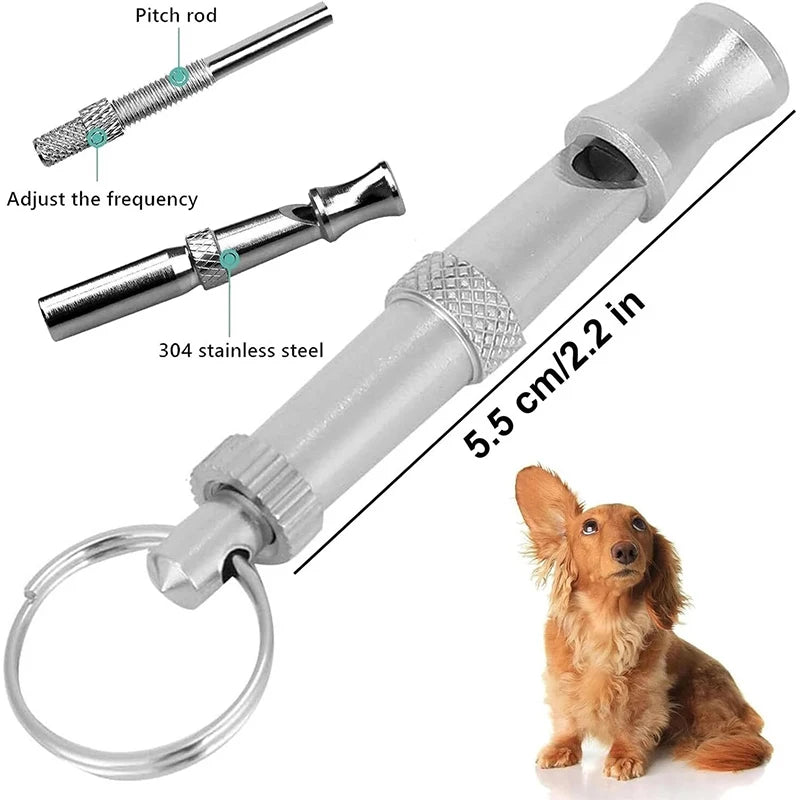 Ultrasonic Dog Training Whistle – Adjustable Pitch Tool for Pet Behavior