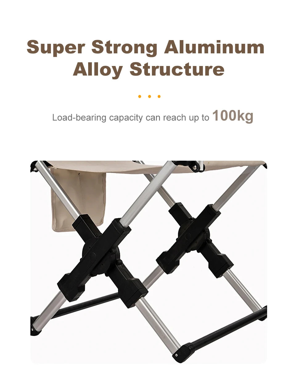 Foldable Director Chair – Aluminum Alloy for Camping Beach and Fishing