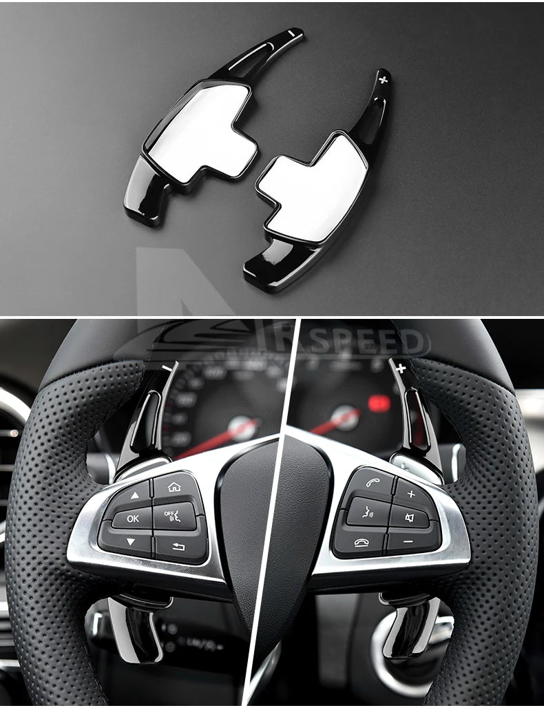 Carbon Fiber Steering Wheel Shift Paddles – Extended Shifters for Mercedes