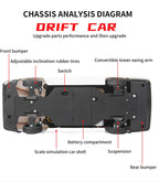 1:18 RC Drift Car – 2.4G Remote Control Vehicle with Gyro for Hobby Racing