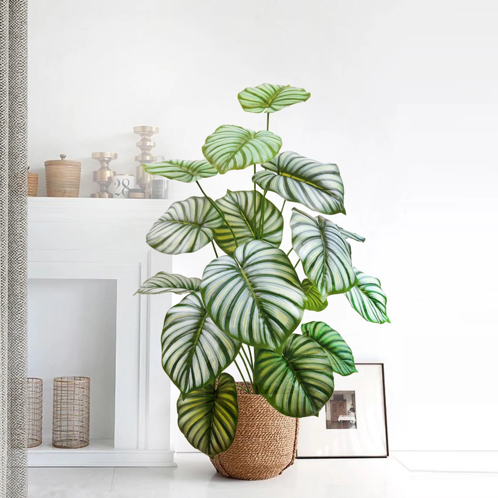 Artificial Tropical Leaf Plant – 60-103cm Potted Faux Greenery for Home Decor