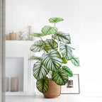 Artificial Tropical Leaf Plant – 60-103cm Potted Faux Greenery for Home Decor