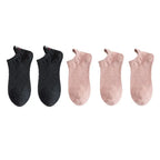 Embroidered Expression Ankle Socks – Kawaii Cotton Fashion for Casual Wear