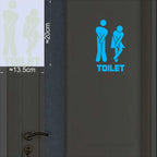 Luminous Toilet Wall Sticker – Glow in the Dark Cartoon Sign for Bathroom Decor