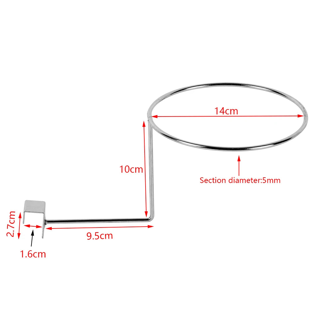 Wall Mounted Steel Helmet Rack – Black and White Hanger for Motorcycle Gear