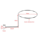 Wall Mounted Steel Helmet Rack – Black and White Hanger for Motorcycle Gear