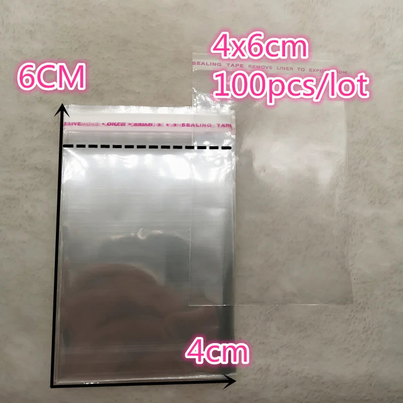 Resealable Clear OPP Bags – Adhesive Plastic Pouches for Jewellery Packaging