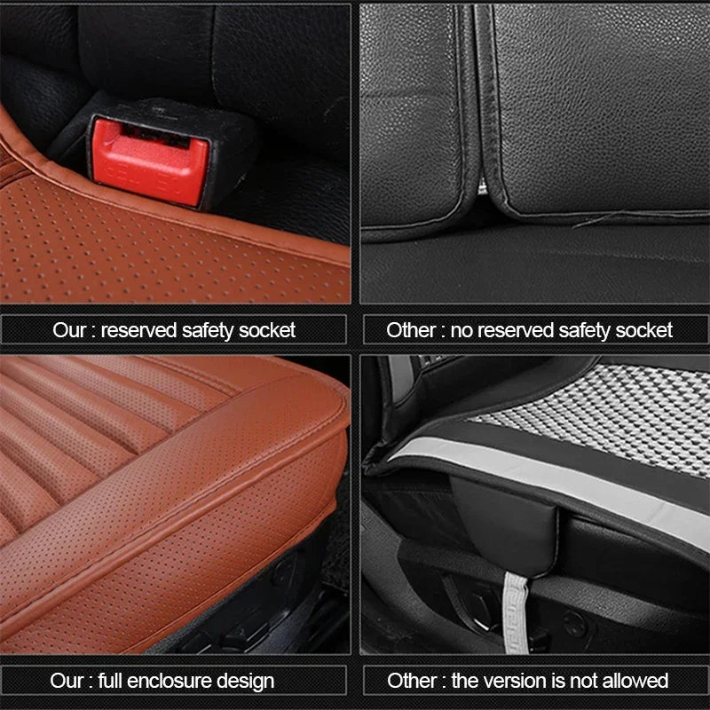 Universal Leather Car Seat Cover – Protective Cushion for Auto Interior