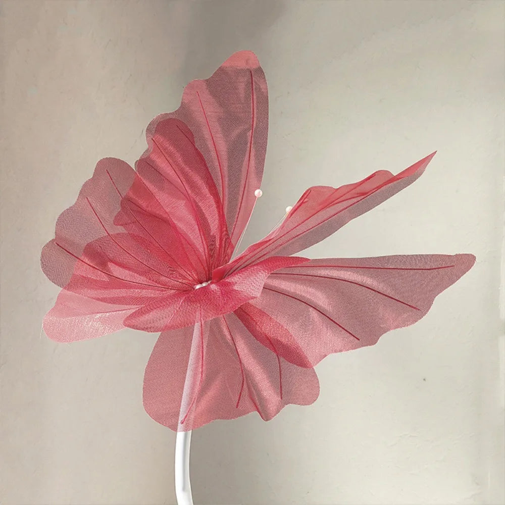 Large 3D Gauze Butterfly Decoration – Hollow Hanging Display for Weddings