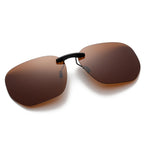 Polarized Clip-On Sunglasses – Square UV400 Lenses for Driving and Fishing
