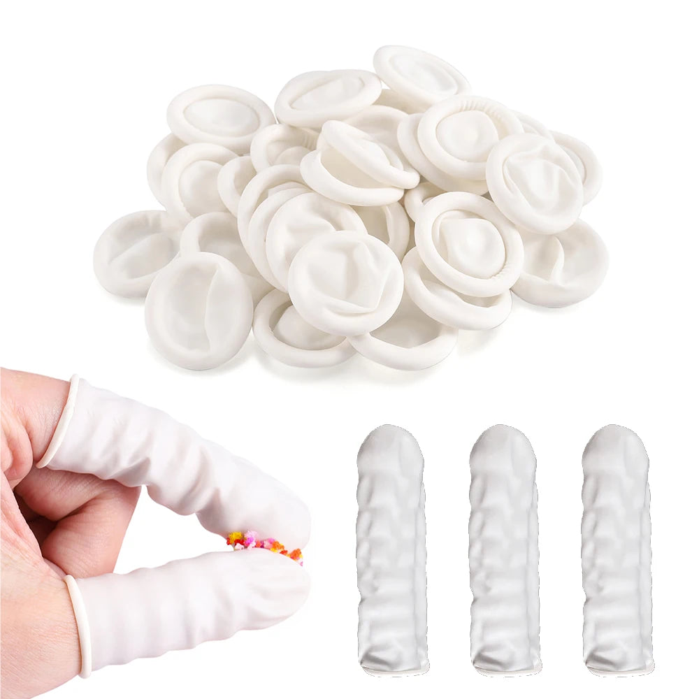 Disposable Latex Finger Cots – Protective Rubber Gloves for Epoxy Resin