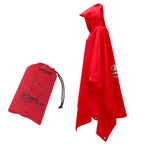 3-in-1 Waterproof Rain Poncho – Hooded Rainwear for Camping and Hiking
