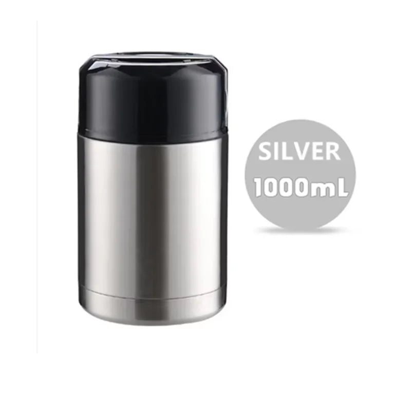 Stainless Steel Vacuum Lunch Box – 1000ML Insulated Food Container for Travel