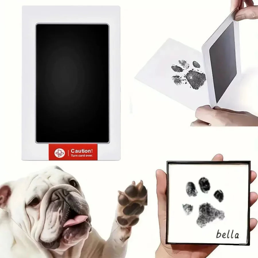 Paw Print Inkless Impression Kit – Clean Touch Keepsake for Pet Owners