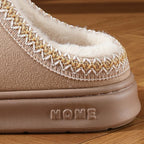 Fluffy Platform Slippers – Plush Warm Cotton Shoes for Winter Home Comfort