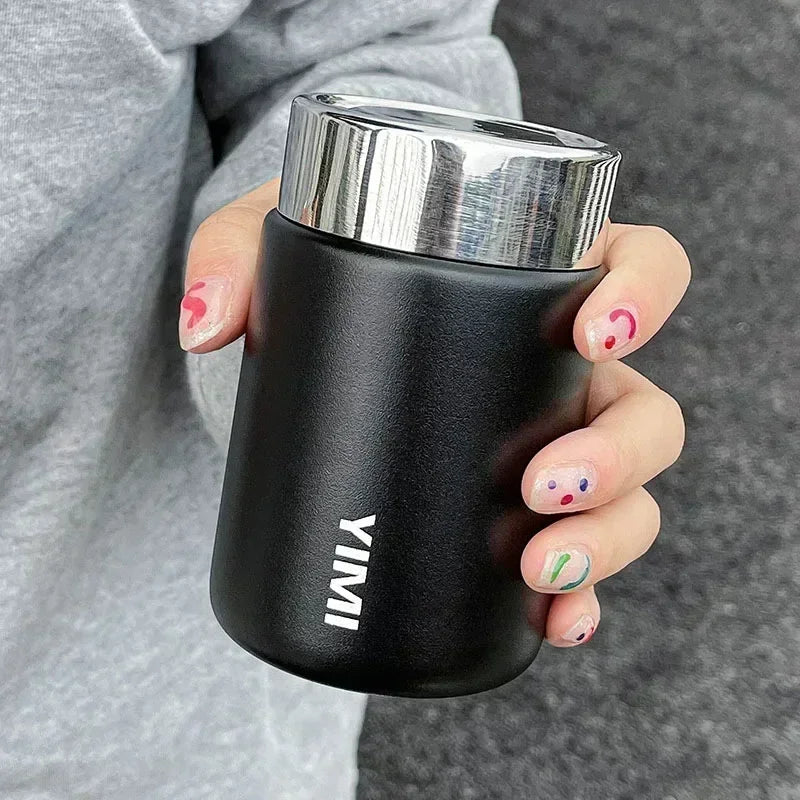 Stainless Steel Vacuum Flask – 230ml Portable Insulated Mug for Travel and Coffee